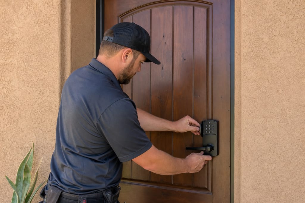 Lock installation photo